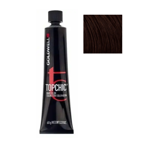 Стойкая профессиональная краска для волос - Goldwell Topchic Hair Color Coloration 6KG (Медный темно-золотистый)